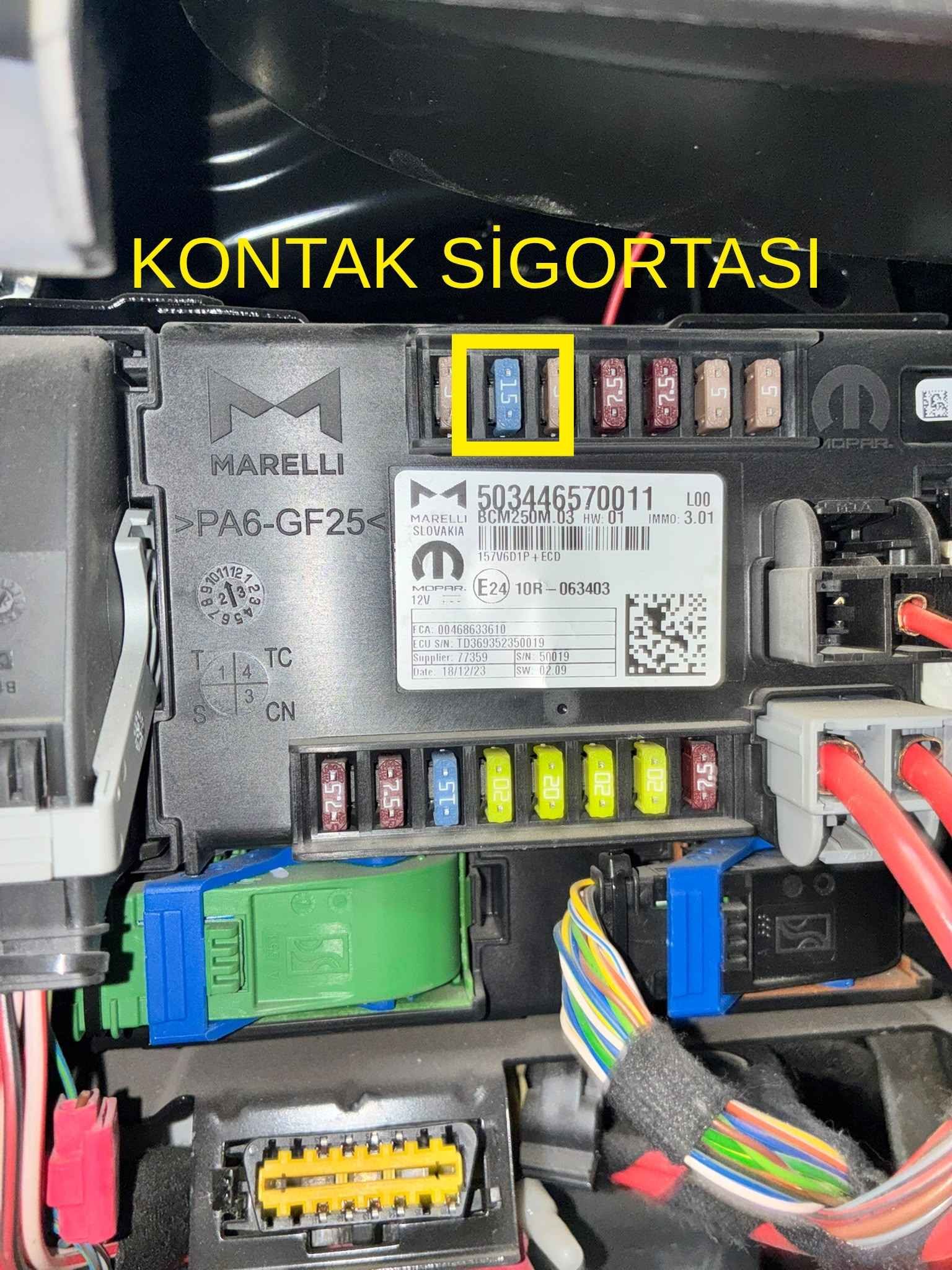 MD1CS199 15A Kontak Sigortası (+12V Kontak)